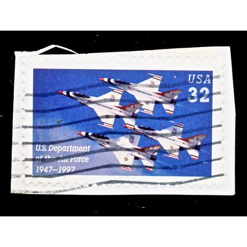 Timbre U S A, U S Departement Of The Air Force 1947 - 1997, U S A 32 Cents, Oblitéré