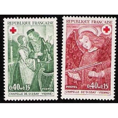 Paire Croix Rouge 1970 - N° 1661 / 1662 - Neufs 1er Choix - Chapelle De Dissay
