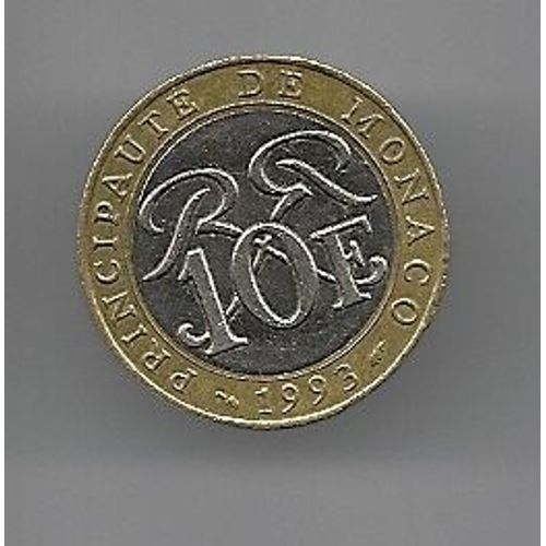 10 Francs Monaco 1993