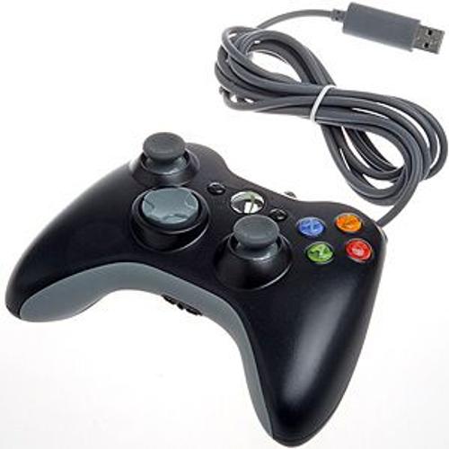 Manette Joypad Contrôleur Pour Console De Jeu Microsoft Xbox 360 / Usb Filaire