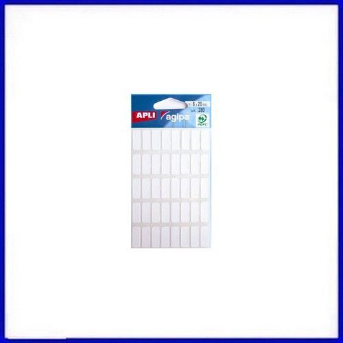 Agipa Etiquettes - Étiquettes Adhésives Permanentes - Blanc - 20 X 32 Mm 70 Étiquette(S) ( 7 Feuille(S) X 10 )
