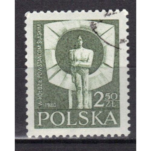 Pologne 1981 : 60è Annivesaire Du Soulèvement En Haute Silésie : Statue Par Jana Borowczaka - Timbre Oblitéré