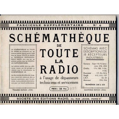 Fascicule Supplémentaire. N° 6. -