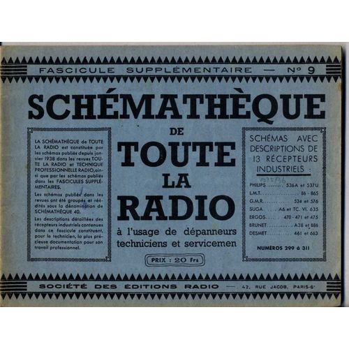 Fascicule Supplémentaire. N° 9. -