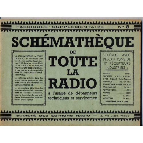 Fascicule Supplémentaire. N° 8. -