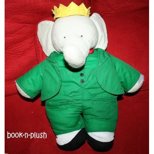 Peluche Babar 40cm Idéal Loisirs Éponge Et Tissu