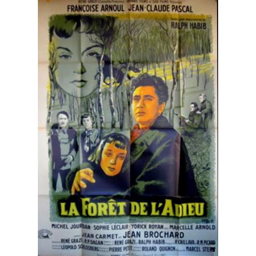 Forêt De L'adieu (La) / Affiche Lithographie Originale 120x160cm (Delfo) / Ralph Habib, 1952, Françoise Arnoul, Jean-Claude Pascal, Jean Brochard, Jean Carmet