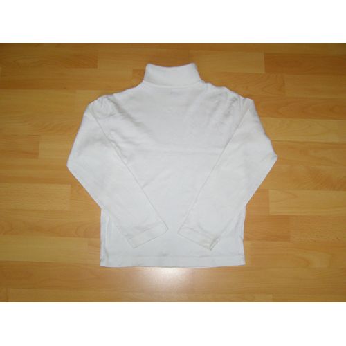 Sous-Pull Col Montant Jacadi Blanc - 10 Ans