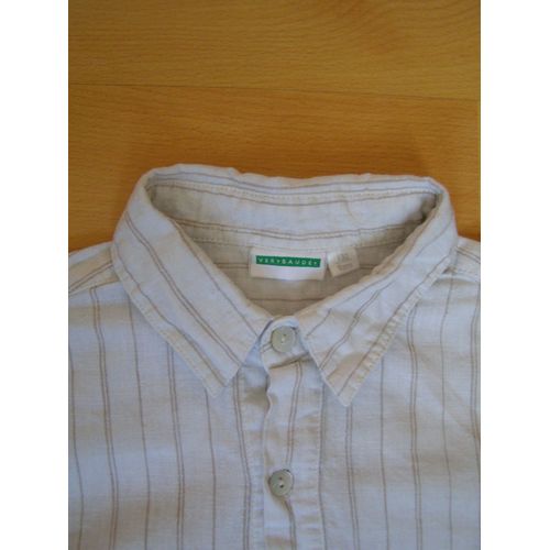 Chemise Ecru Manches Longues Vertbaudet - 9 Ans