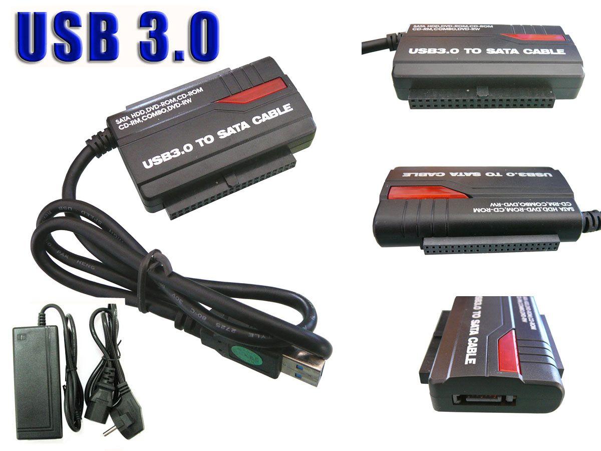 CONVERTISSEUR ADAPTATEUR IDE 40 44 ET SATA 2.5 3.5 VERS USB 3.0 (USB3  Superspeed 5Gbps) au meilleur prix