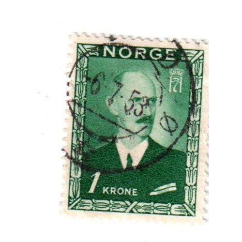 Timbre Oblitéré : Norvège (1 Kr)