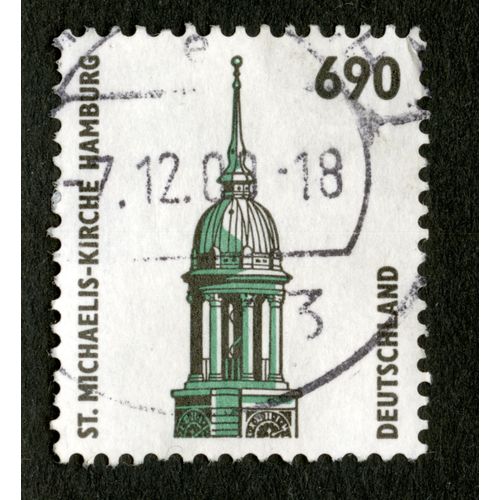 Timbre Oblitéré Deutschland, St.Michaelis-Kirsche Hamburg, 690