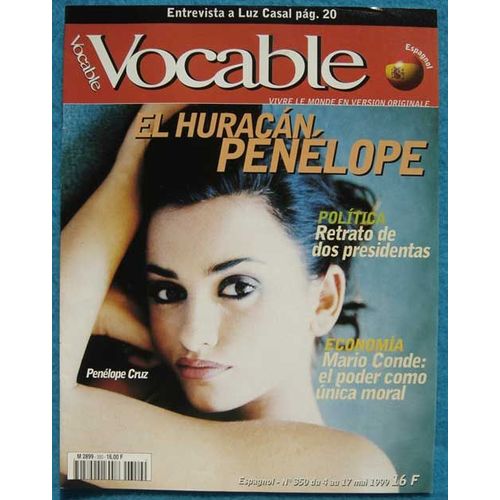Vocable Espagnol N°350, Coupure De Presse, Penélope Cruz