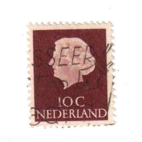 Timbre Oblitéré : Pays Bas , 10c
