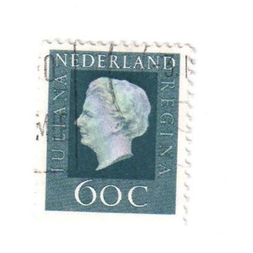 Timbre Oblitéré : Pays Bas , 60 C