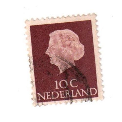 Timbre Oblitéré : Pays Bas , 10 C