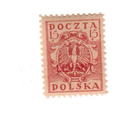 Timbre : Pologne (Polska - Levant ) Avec Charnière (15)