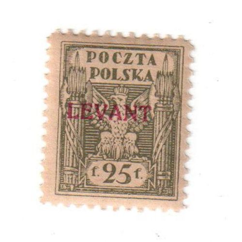 Timbre : Pologne (Polska - Levant ) Avec Charnière (25)
