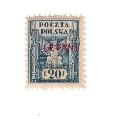 Timbre : Pologne (Polska - Levant ) Avec Charnière (20)
