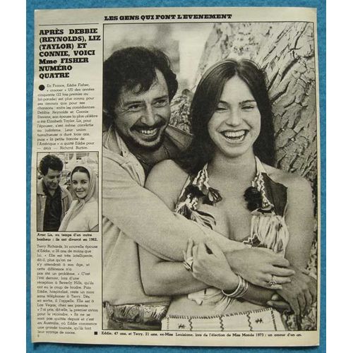 Paris Match N°1384, Coupure De Presse: Eddie Fisher, Liz Taylor, Terry Richards