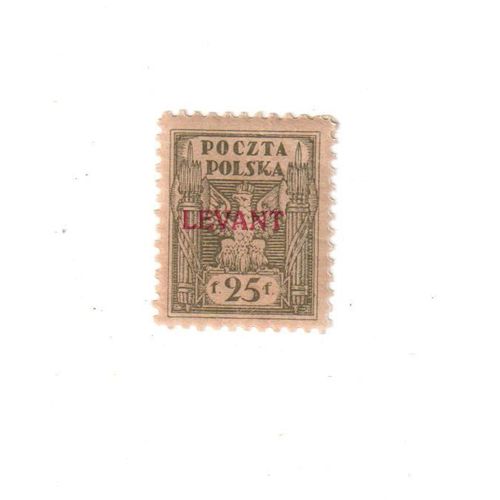 Timbre : Pologne (Polska - Levant ) Avec Charnière (25)