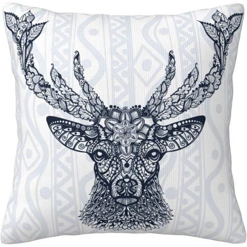 Housse De Coussin Bohème Exotique Cerf, Design Ethnique Mignon, Motif Animal, Décoration De La Maison Pour Salon, Canapé, Lit, 45 X 45 Cm