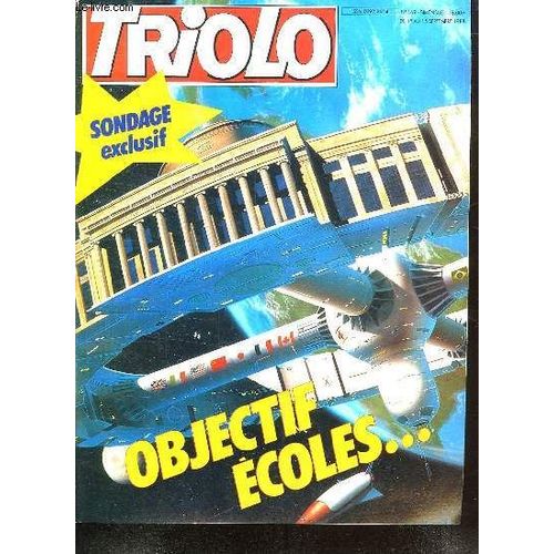 Triolo N° 169. Septembre 1988. Sommaire: Bd Rantanplan.  Posterama La Pantere Noire. Actualite Grand Ecran Tele Infos. Jeux Quizz, Casse Tete...