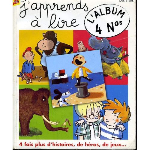 J'apprends A Lire Lalbum N°1 Du Numéro 1 À 4 : Je Serai Renne Du Père Noël - Moi J'attend Un Bébé - Le Cirque Patratac - Pico Terreur De La Ferme -