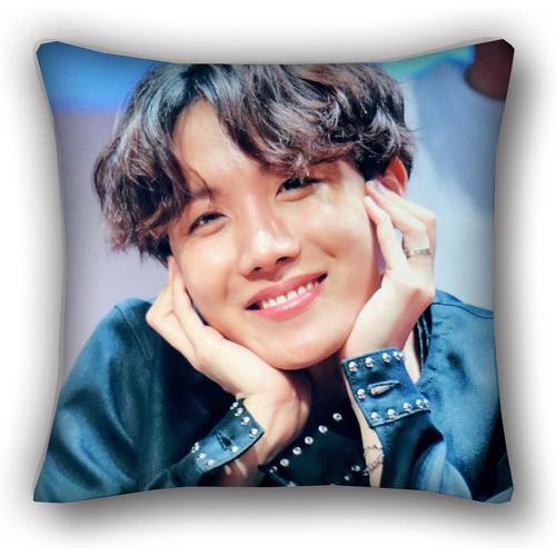 Bts Merchandise Bts Bangtan Boys Coussin De Voiture Carré Coussin De Bureau, Pour Filles, Fils, Enfants, Décoration D'intérieur, Taies D'oreiller Décoratives Pour Canapé Carré Cadeaux Bts (Couleur : A, Taille : 60 X 60 Cm)