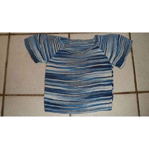 T-Shirt À Rayures Bleues Autre T12mois