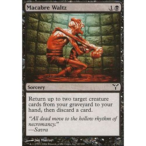 Valse Macabre ( Macabre Waltz ) - Magic Mtg - Discorde Vf Mint 47 - C