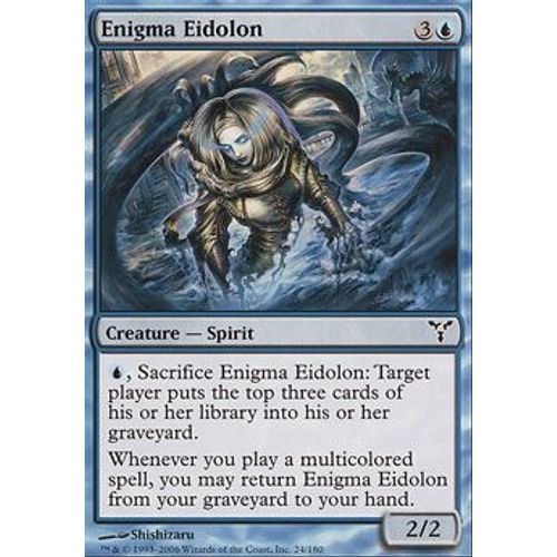 Eidôlon De L'énigme ( Enigma Eidolon ) - Magic Mtg - Discorde Vf Mint 24 - C