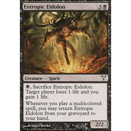 Eidôlon De L'entropie ( Entropic Eidolon ) - Magic Mtg - Discorde Vf Mint 45 - C