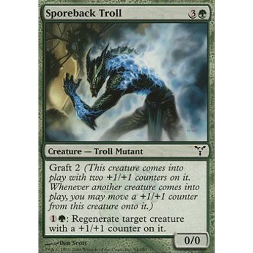 Troll Sporéchine ( Sporeback Troll ) - Magic Mtg - Discorde Vf Mint 94 - C