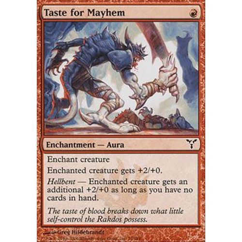 Goût Pour Le Grabuge ( Taste For Mayhem ) - Magic Mtg - Discorde Vf Mint 75 - C