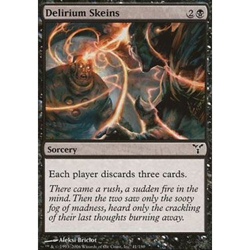 Echeveaux De Délire ( Delirium Skeins ) - Magic Mtg - Discorde Vf Mint 41 - C