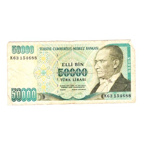Billet 50000 Lirasi  Turk De1970