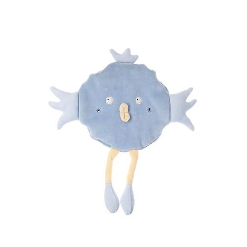 Doudou Oiseau Roi Couronne Plat Poussin Bird Vogel Cajou Sucre D'orge Bleu Ciel