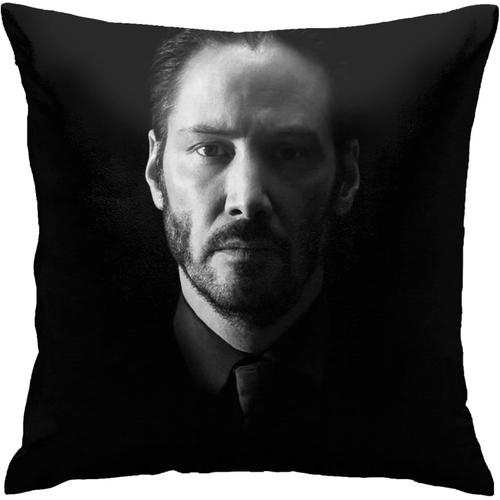 Keanu Reeves Housses De Coussin Double Face En Peluche Pour Décoration De Dortoir, Chambre À Coucher, Salon 45,7 X 45,7 Cm