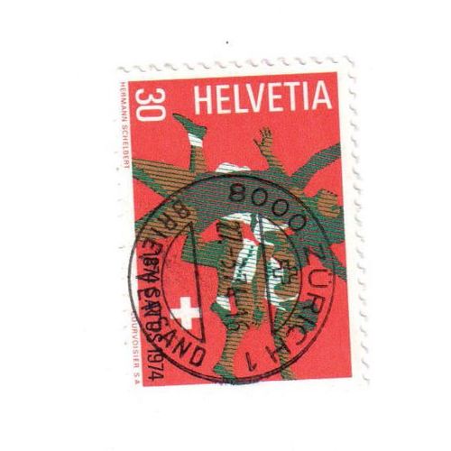 Timbre Oblitéré : Suisse