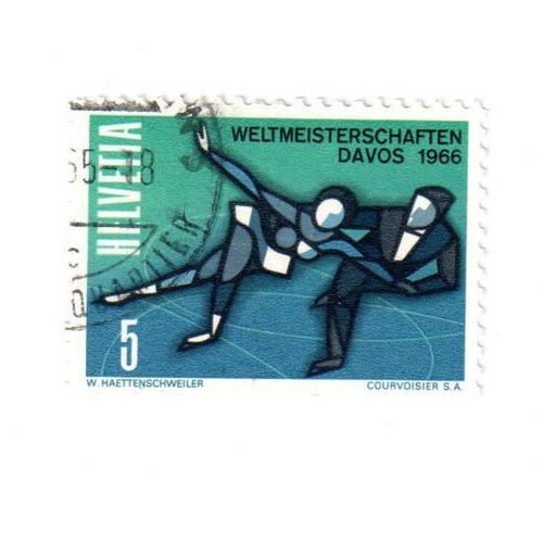 Timbre Oblitéré : Suisse, Davos 1966