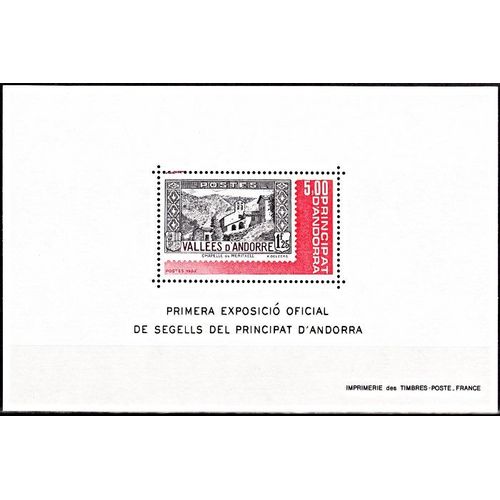 Bloc Feuillet Andorre 1982
