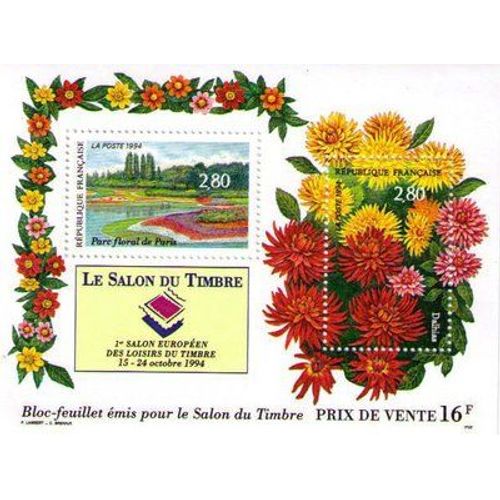 Bloc Feuillet Salon Du Timbre 1994