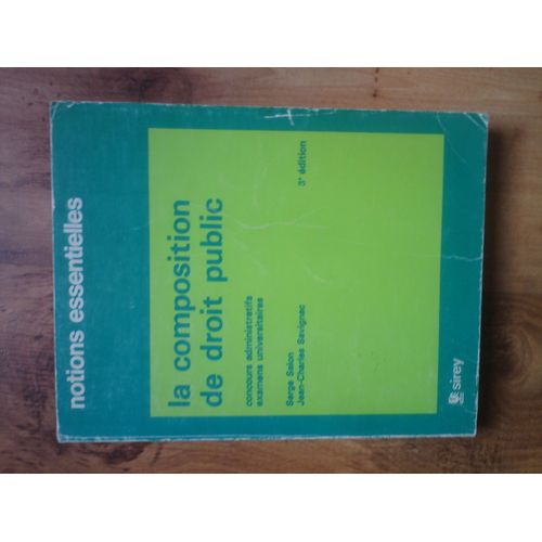 La Composition De Droit Public