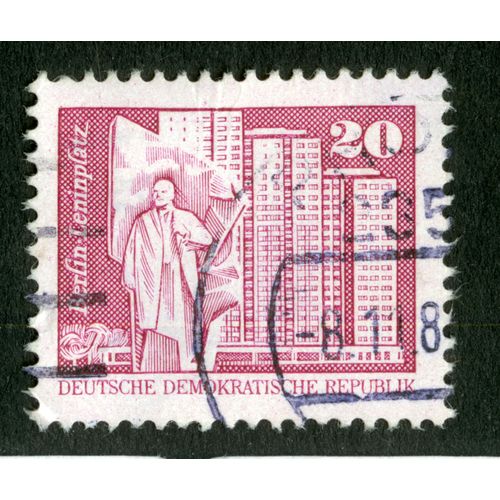 Timbre Oblitéré Deutsche Demokratische Republik, Berlin - Leninplatz, 20