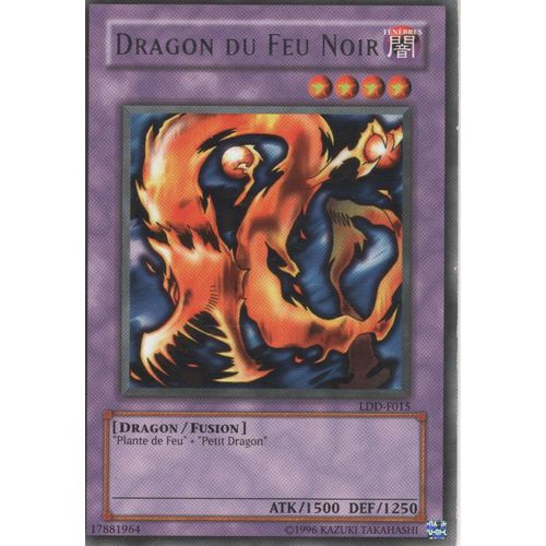 Carte Yu-Gi-Oh! "Dragon Du Feu Noir" Rare Ldd-F015