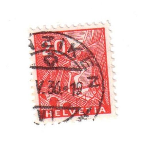 Timbre Oblitéré : Suisse