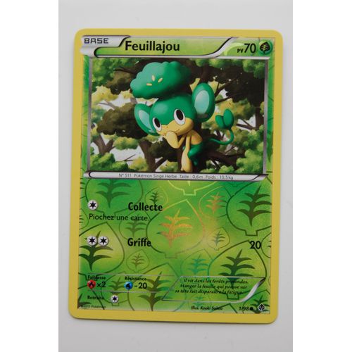 Feuillajou - Reverse - Pokemon Noir Et Blanc - Pouvoirs Emergents - 1/98