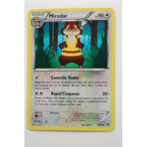 Miradar Reverse - Pokemon Noir Et Blanc - Pouvoirs Emergents -79/98