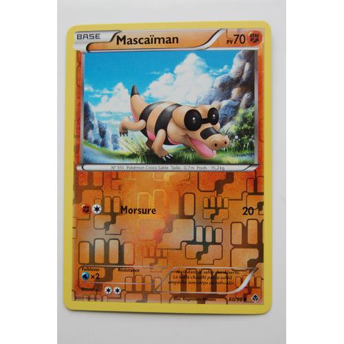 Mascaiman - Reverse - Pokemon Noir Et Blanc - Pouvoirs Emergents - 60/98